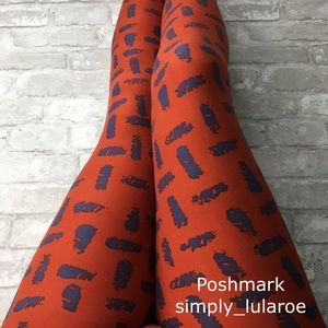 LuLaRoe OS Burnt Orange Leggings